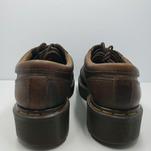 Dr. Martens England Made Mens 10 Brown Leather Air Wair Lug Sole Shoes VTG